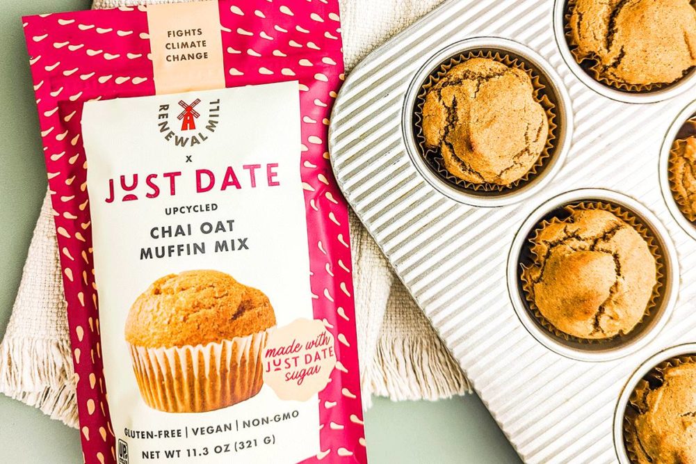 Renewal Mill, Just Date launch co-branded muffin mix